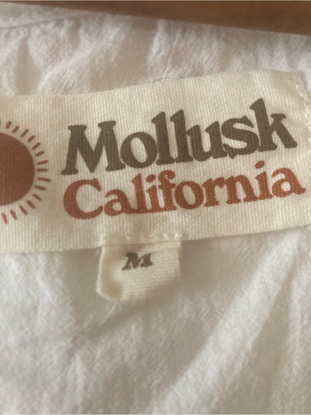 Mollusk Helena sleeveless white top tank shirt white size Medium - Picture 8 of 8